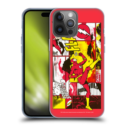 The Flash DC Comics Fast Fashion Pop Art Soft Gel Case for Apple iPhone 14 Pro Max