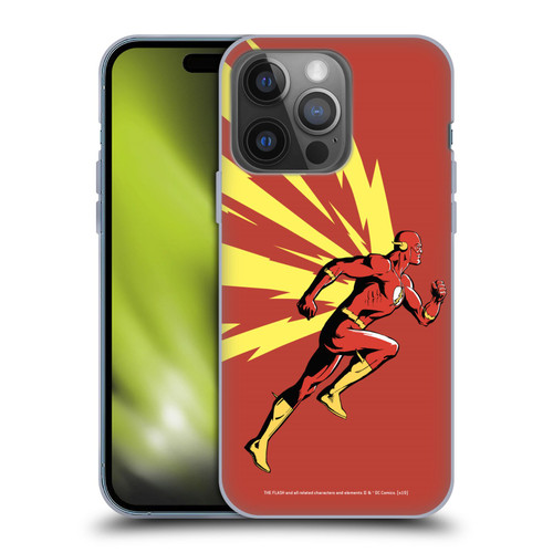 The Flash DC Comics Fast Fashion Running Soft Gel Case for Apple iPhone 14 Pro