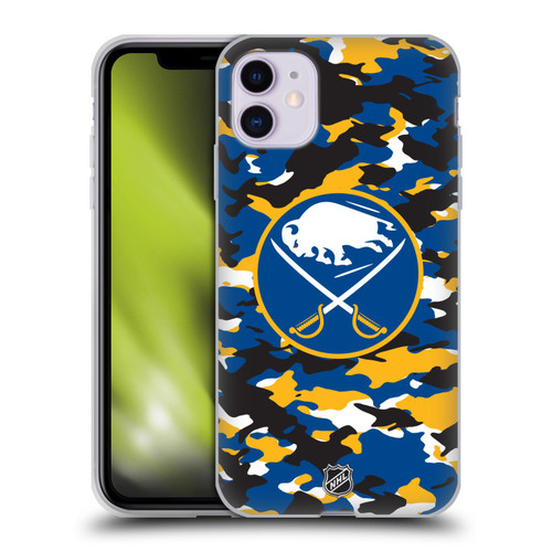 NHL Buffalo Sabres Camouflage Soft Gel Case for Apple iPhone 11