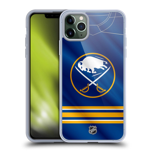 NHL Buffalo Sabres Jersey Soft Gel Case for Apple iPhone 11 Pro Max