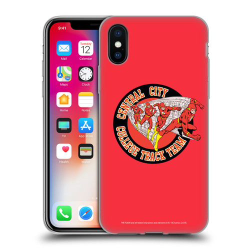 The Flash DC Comics Fast Fashion Central City Soft Gel Case for Apple iPhone X / iPhone XS
