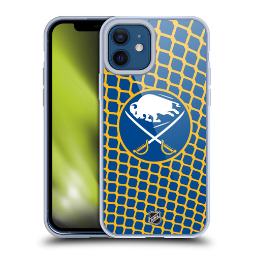 NHL Buffalo Sabres Net Pattern Soft Gel Case for Apple iPhone 12 / iPhone 12 Pro