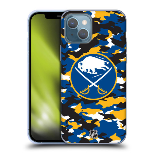 NHL Buffalo Sabres Camouflage Soft Gel Case for Apple iPhone 13