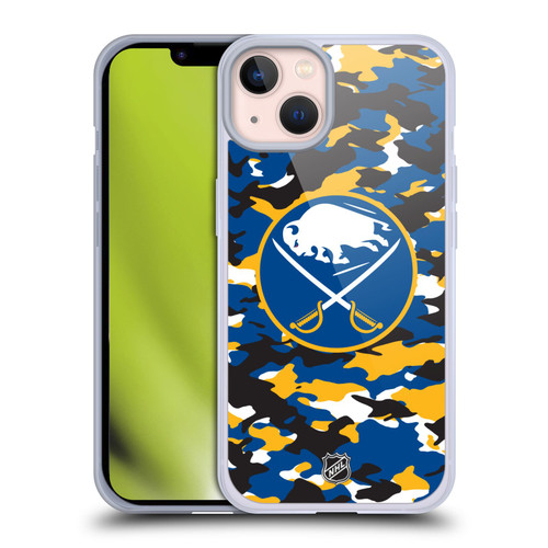 NHL Buffalo Sabres Camouflage Soft Gel Case for Apple iPhone 13