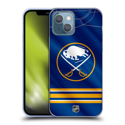 NHL Buffalo Sabres Jersey Soft Gel Case for Apple iPhone 13