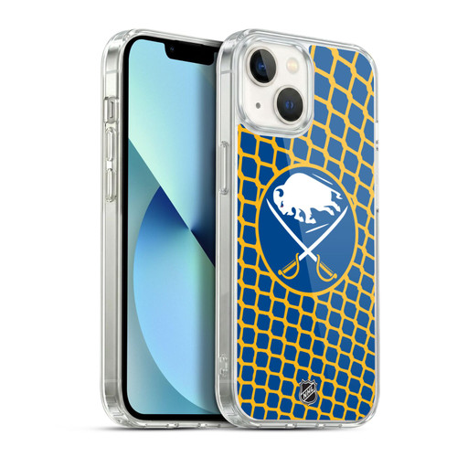 NHL Buffalo Sabres Net Pattern Soft Gel Case for Apple iPhone 13