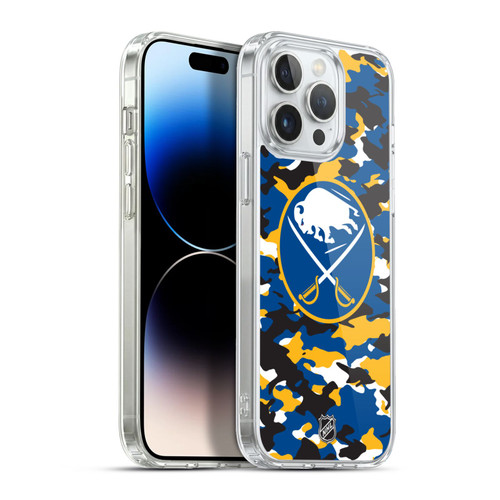 NHL Buffalo Sabres Camouflage Soft Gel Case for Apple iPhone 13 Pro Max
