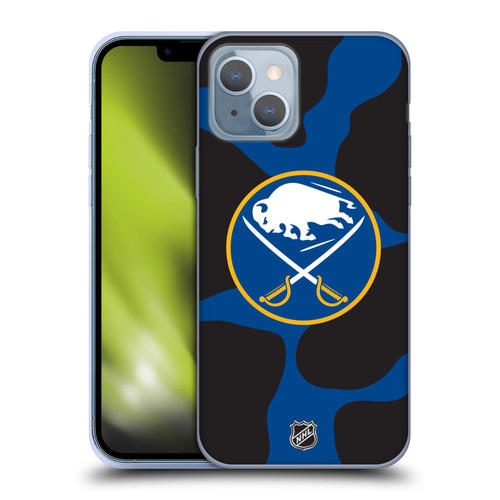 NHL Buffalo Sabres Cow Pattern Soft Gel Case for Apple iPhone 14