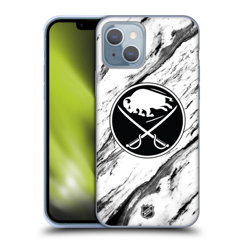 NHL Buffalo Sabres Marble Soft Gel Case for Apple iPhone 14
