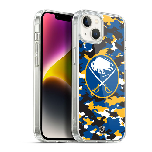NHL Buffalo Sabres Camouflage Soft Gel Case for Apple iPhone 14 Plus