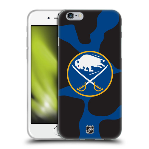NHL Buffalo Sabres Cow Pattern Soft Gel Case for Apple iPhone 6 / iPhone 6s