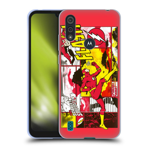 The Flash DC Comics Fast Fashion Pop Art Soft Gel Case for Motorola Moto E6s (2020)