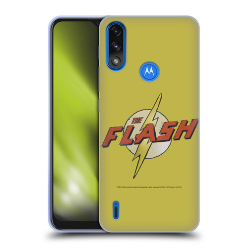 The Flash DC Comics Fast Fashion Logo Soft Gel Case for Motorola Moto E7 Power / Moto E7i Power