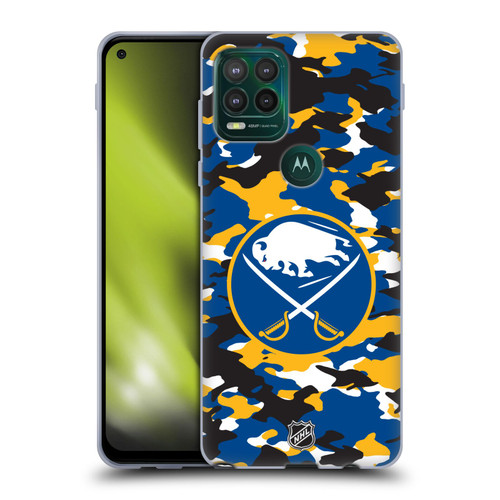 NHL Buffalo Sabres Camouflage Soft Gel Case for Motorola Moto G Stylus 5G 2021