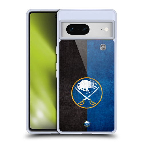 NHL Buffalo Sabres Half Distressed Soft Gel Case for Google Pixel 7