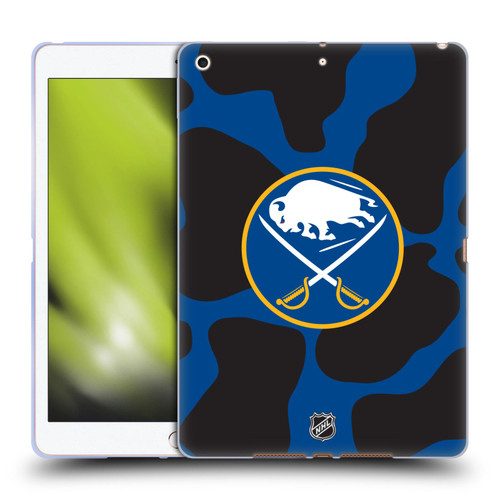 NHL Buffalo Sabres Cow Pattern Soft Gel Case for Apple iPad 10.2 2019/2020/2021