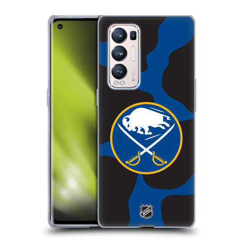 NHL Buffalo Sabres Cow Pattern Soft Gel Case for OPPO Find X3 Neo / Reno5 Pro+ 5G