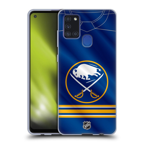 NHL Buffalo Sabres Jersey Soft Gel Case for Samsung Galaxy A21s (2020)