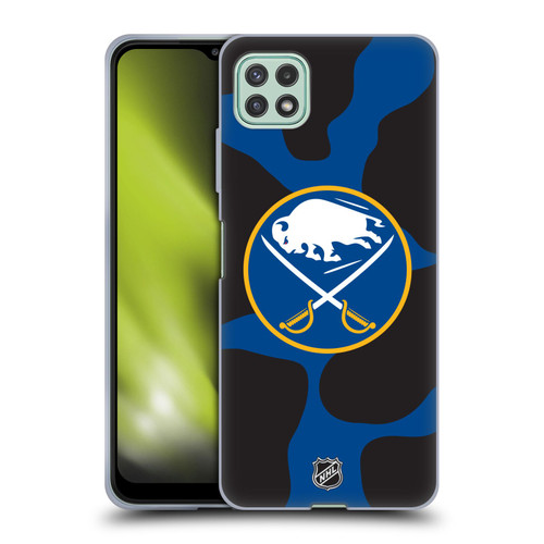 NHL Buffalo Sabres Cow Pattern Soft Gel Case for Samsung Galaxy A22 5G / F42 5G (2021)