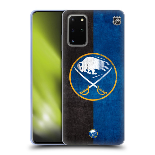 NHL Buffalo Sabres Half Distressed Soft Gel Case for Samsung Galaxy S20+ / S20+ 5G