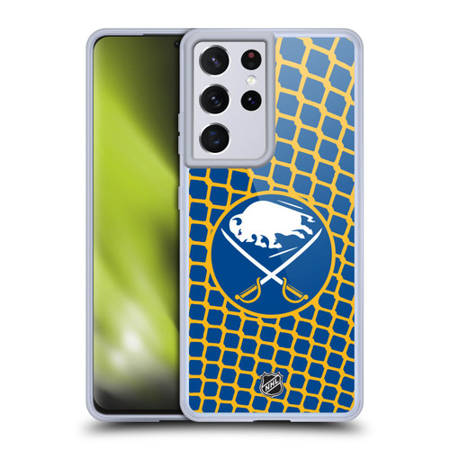 NHL Buffalo Sabres Net Pattern Soft Gel Case for Samsung Galaxy S21 Ultra 5G