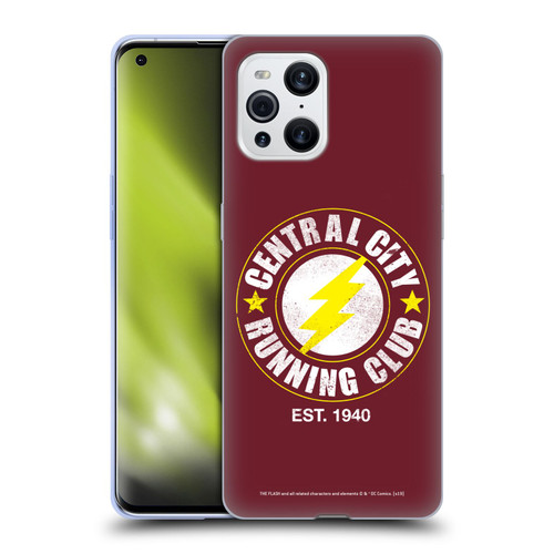 The Flash DC Comics Fast Fashion Running Club Soft Gel Case for OPPO Find X3 / Pro