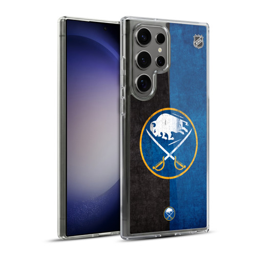 NHL Buffalo Sabres Half Distressed Soft Gel Case for Samsung Galaxy S23 Ultra 5G