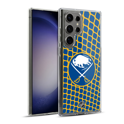 NHL Buffalo Sabres Net Pattern Soft Gel Case for Samsung Galaxy S23 Ultra 5G
