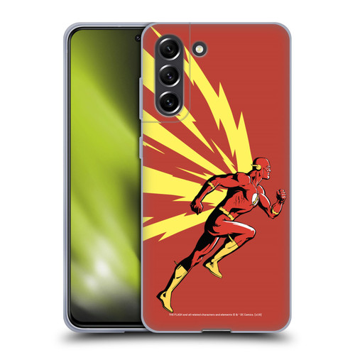 The Flash DC Comics Fast Fashion Running Soft Gel Case for Samsung Galaxy S21 FE 5G