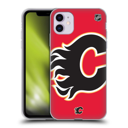 NHL Calgary Flames Oversized Soft Gel Case for Apple iPhone 11