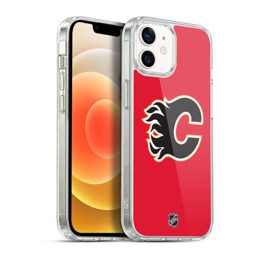 NHL Calgary Flames Plain Soft Gel Case for Apple iPhone 12 / iPhone 12 Pro & MagSafe