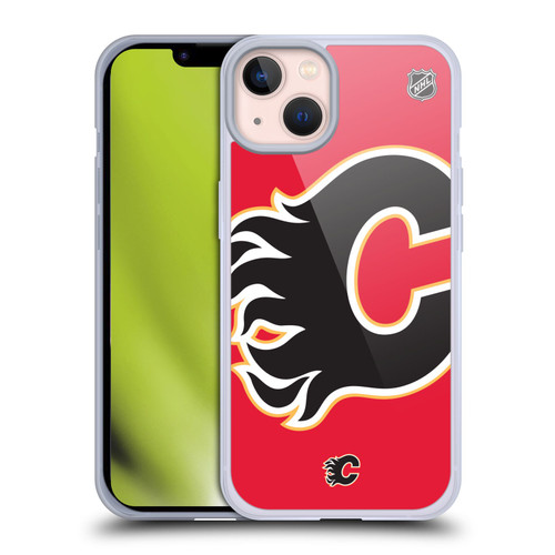 NHL Calgary Flames Oversized Soft Gel Case for Apple iPhone 13