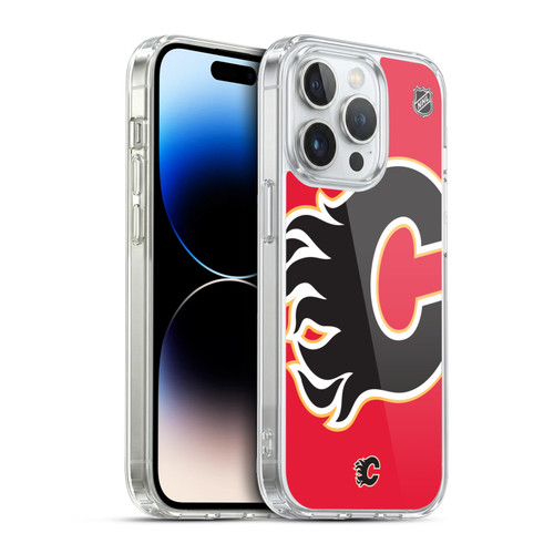 NHL Calgary Flames Oversized Soft Gel Case for Apple iPhone 13 Pro & MagSafe