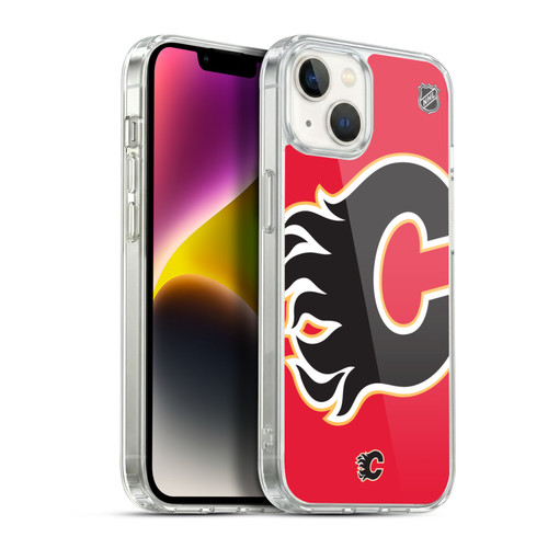 NHL Calgary Flames Oversized Soft Gel Case for Apple iPhone 14 Plus & MagSafe