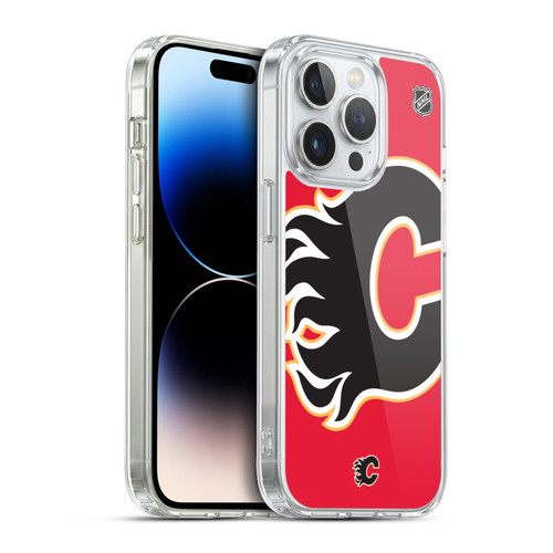 NHL Calgary Flames Oversized Soft Gel Case for Apple iPhone 14 Pro & MagSafe
