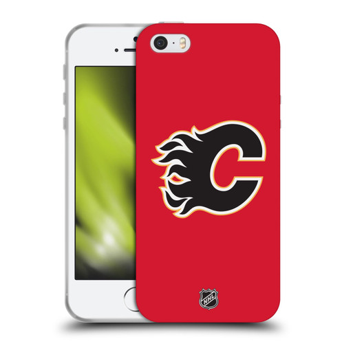 NHL Calgary Flames Plain Soft Gel Case for Apple iPhone 5 / 5s / iPhone SE 2016