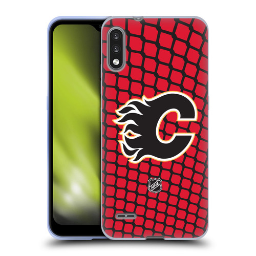 NHL Calgary Flames Net Pattern Soft Gel Case for LG K22