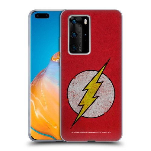 The Flash DC Comics Logo Distressed Look Soft Gel Case for Huawei P40 Pro / P40 Pro Plus 5G