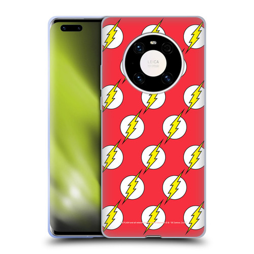 The Flash DC Comics Logo Pattern Soft Gel Case for Huawei Mate 40 Pro 5G