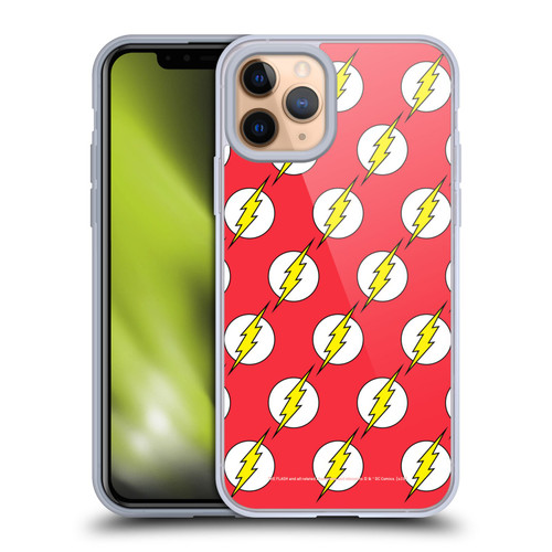 The Flash DC Comics Logo Pattern Soft Gel Case for Apple iPhone 11 Pro