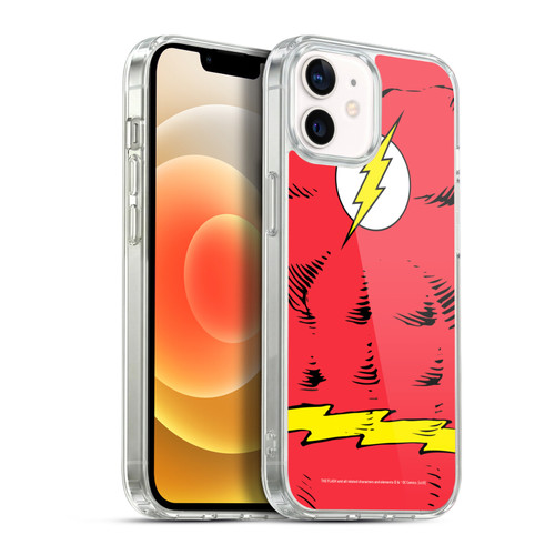 The Flash DC Comics Logo Costume Soft Gel Case for Apple iPhone 12 / iPhone 12 Pro & MagSafe