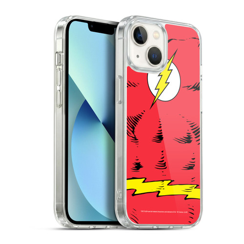 The Flash DC Comics Logo Costume Soft Gel Case for Apple iPhone 13