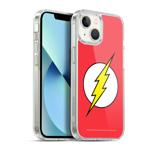 The Flash DC Comics Logo Plain Soft Gel Case for Apple iPhone 13