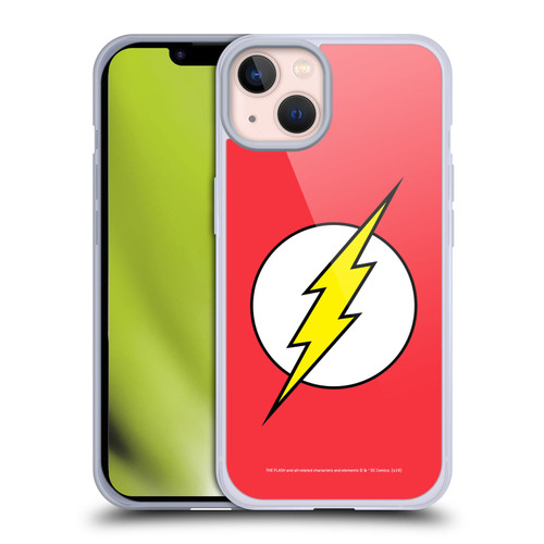 The Flash DC Comics Logo Plain Soft Gel Case for Apple iPhone 13