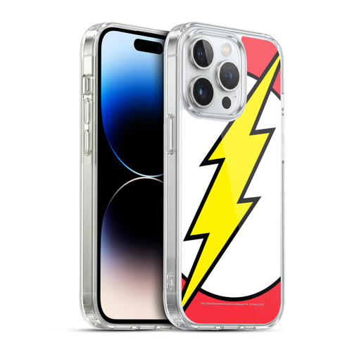 The Flash DC Comics Logo Oversized Soft Gel Case for Apple iPhone 13 Pro & MagSafe