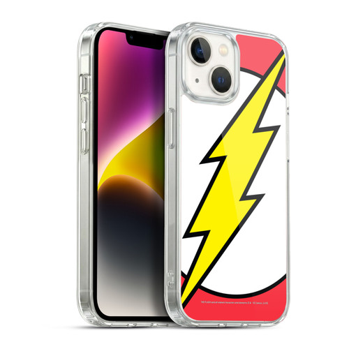 The Flash DC Comics Logo Oversized Soft Gel Case for Apple iPhone 14