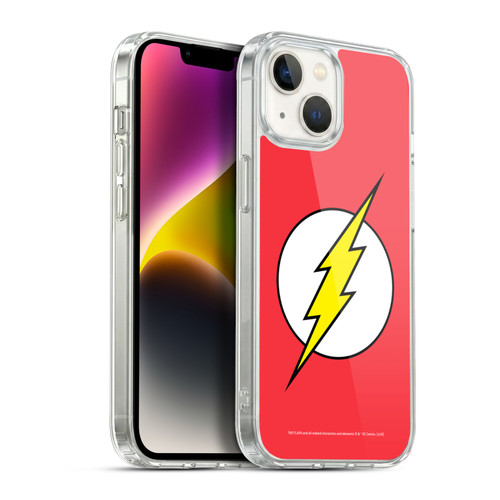 The Flash DC Comics Logo Plain Soft Gel Case for Apple iPhone 14