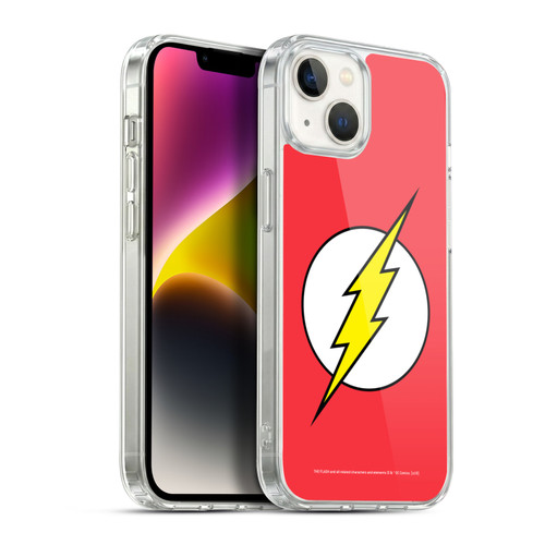 The Flash DC Comics Logo Plain Soft Gel Case for Apple iPhone 14 Plus & MagSafe