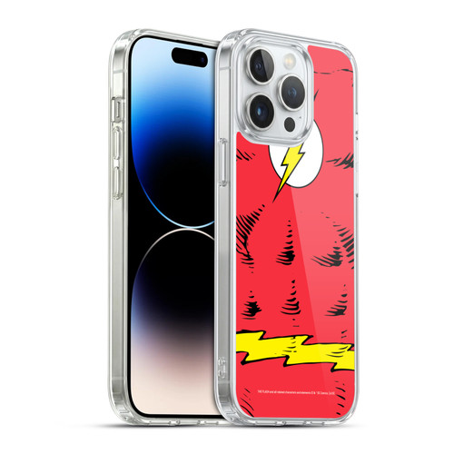 The Flash DC Comics Logo Costume Soft Gel Case for Apple iPhone 14 Pro Max & MagSafe