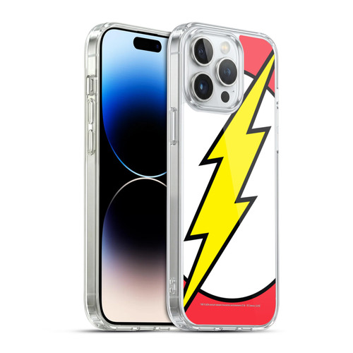 The Flash DC Comics Logo Oversized Soft Gel Case for Apple iPhone 14 Pro Max & MagSafe